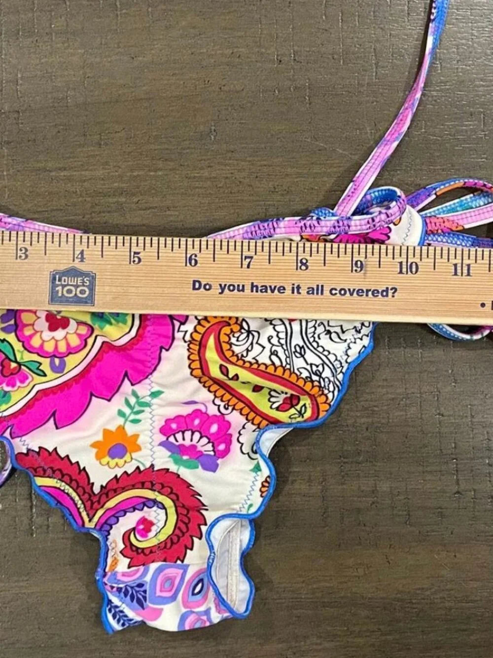 AGUA BENDITA Multicolor sequined swimsuit bottom, size S - Picture 8 of 11